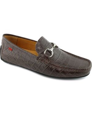 Marc Joseph New York Central Park Leather Slip On Buckle Loafer - Brown