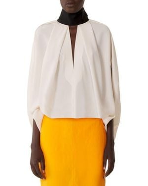 Lanvin Asymmetrical Midi Skirt - Gray