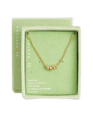 Chelsea28 Demi Fine Cubic Zirconia Rondelle Necklace - Green