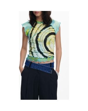 Desigual Lettuce Edge T-Shirt - Blue