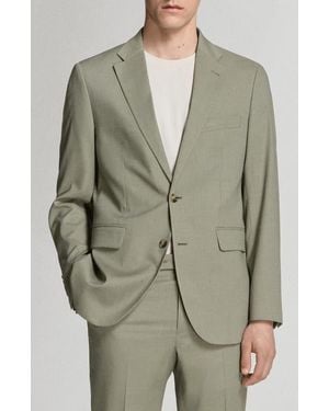 Mango Milan Slim Fit Suit Jacket - Green