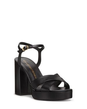 Stuart Weitzman Dayna Platform Sandal - Black
