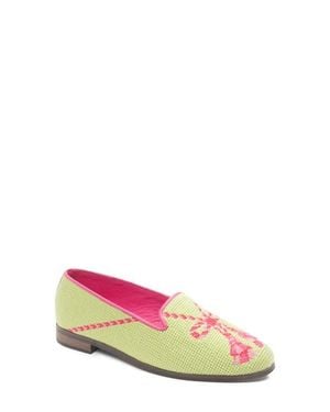 PAIGE By Paige Needlepoint Tassel Flat - Pink