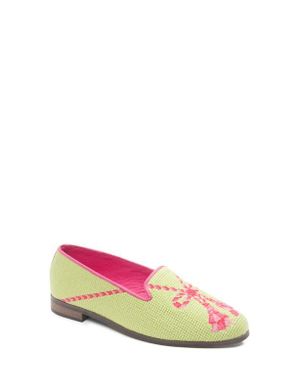PAIGE By Paige Needlepoint Tassel Flat - Pink