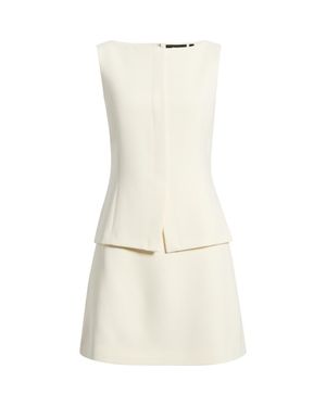 Theory Boat Neck Minidress - Natural