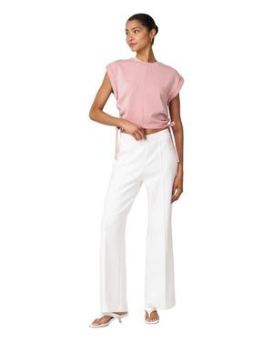 Rebody Active Nadine Scuba Knit Shirring Top - Pink
