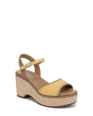 Naturalizer Della Platform Ankle Strap Sandal - Metallic