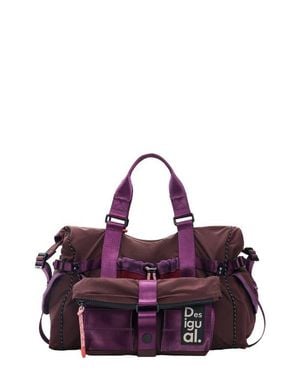 Desigual 2-In-1 Convertible Backpack Bag - Purple