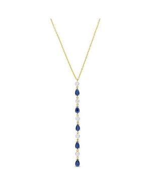 Julianna B Diamond Lariat Necklace 14K - Metallic