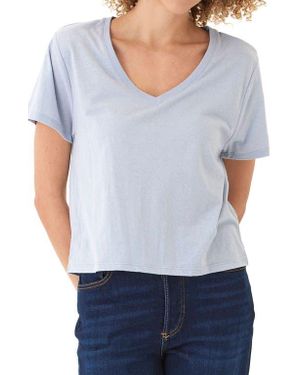 Threads For Thought Ada V-Neck T-Shirt - White