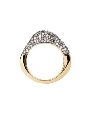 Pdpaola Pavé Duna Ring - Metallic