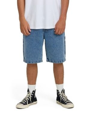 Billabong Bad Dog Denim Utility Shorts - Blue