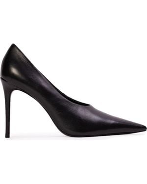 Black Suede Studio Jona 100 Pump - Purple