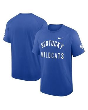 Nike Kentucky Wildcats Ready Raglan Premium Performance T-Shirt - Blue
