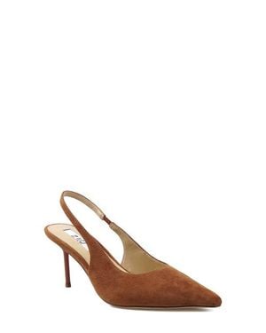Zigi Slingback Pointed Toe Pump - Brown
