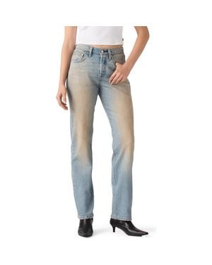 Levi's 501 Curve High Waist Straight Leg Jeans - Blue
