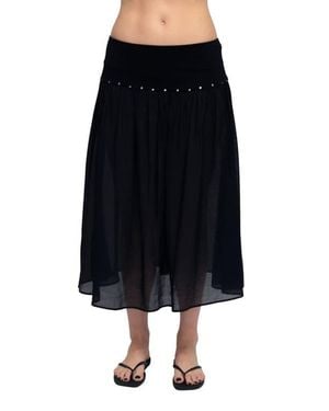 Find Me Now Yuna Midi Skirt - Black