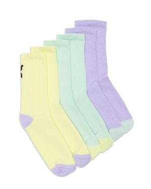 On Shoes Kids' Assorted 3-Pack Crew Socks - Yellow