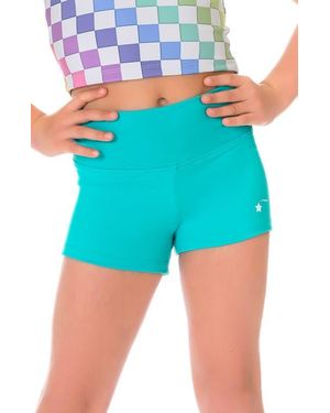 Destira High Waisted Performance Short - Blue