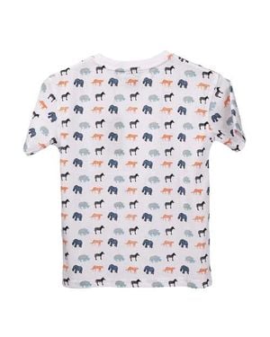 Trespass Childrens/Kids Safary All-Over Print T-Shirt - White