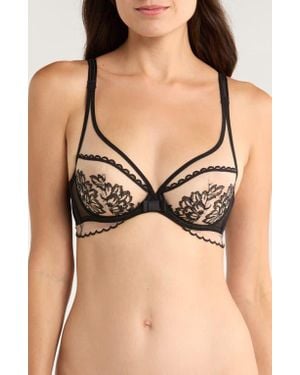 Simone Perele Romance Full Coverage Plunge Bra - Black