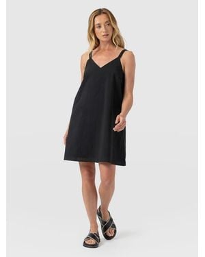 Saint + Sofia Candice A-Line Mini Dress - Black