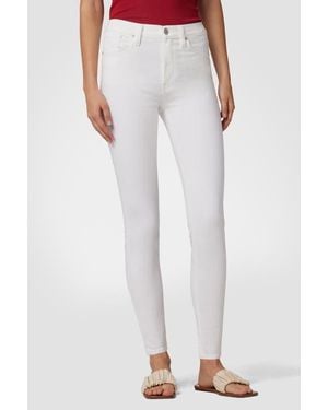 Hudson Jeans Barbara High Waist Super Skinny Ankle - White