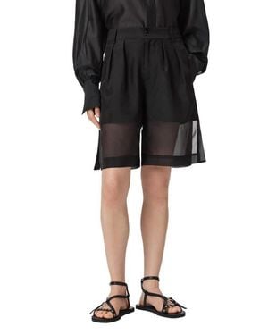AllSaints Banu Sheer Shorts - Black