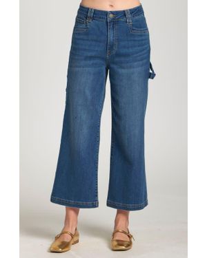 Apny Ankle Length Carpenter Jeans - Blue