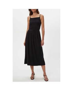 Michael Stars Matilda A-Line Midi Dress - Black