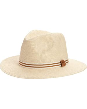 Cole Haan Straw Fedora - Natural