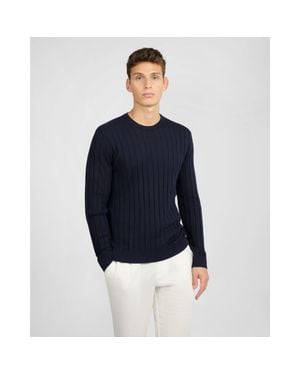 Onia Extra Fine Merino Wool Crewneck Sweater - Blue