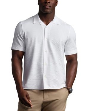 Rhone Commuter Seersucker Camp Shirt - White