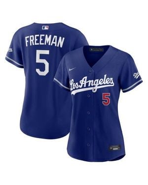 Nike Freddie Freeman Royal Los Angeles Dodgers Alternate Stadium Jersey - Blue