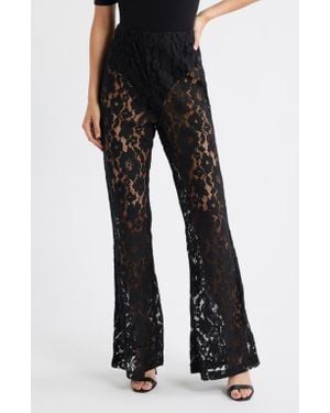 High Heel Jungle Jen Lace Flare Pants - Black