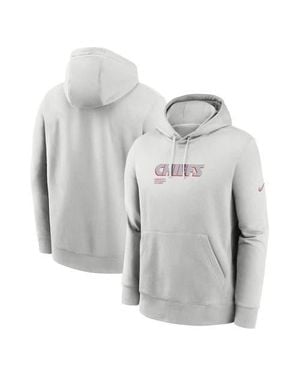 Nike Kansas City Chiefs Edge Pack French Terry Club Pullover Hoodie - Gray