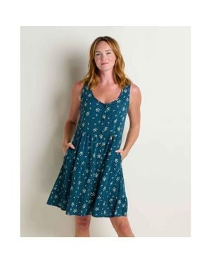 Toad & Co. Manzana Tiered Sleeveless Dress - Blue