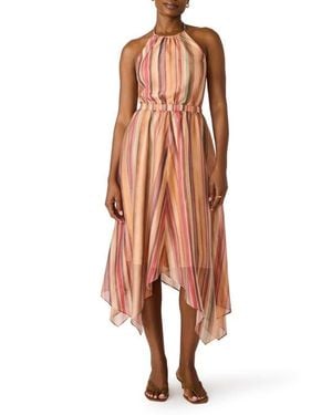 Steve Madden Dalina Halter Midi Dress - Orange