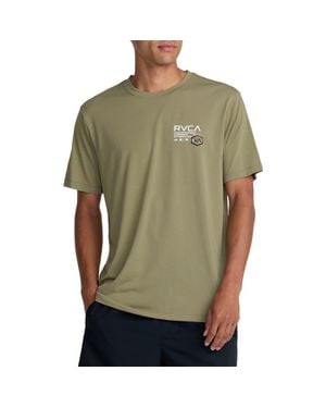 RVCA Hex Over Performance Graphic T-Shirt - Green