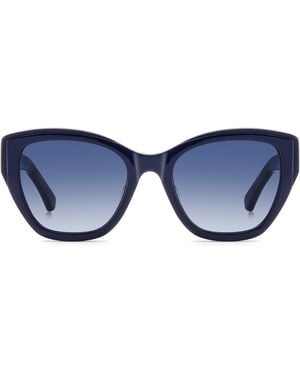 Kate Spade Yolanda 51Mm Gradient Cat Eye Sunglasses - Blue