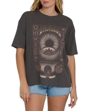 Billabong Natural Collection Oversize Graphic T-Shirt - Black