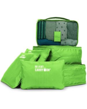 Miami Carryon Travelers 6 Piece Organizational Packing Cubes - Green