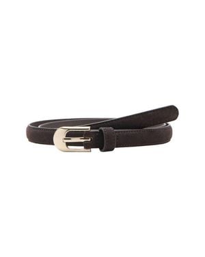 Mango Leather Belt - Black