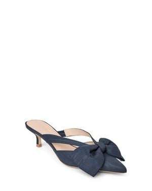 Jack Rogers Cynthia Bow Pointed Toe Mule - Blue