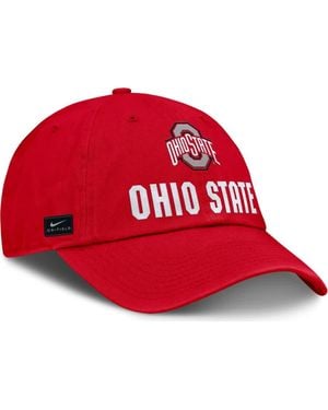 Nike Ohio State Buckeyes 2025 Sideline Club Adjustable Hat - Red