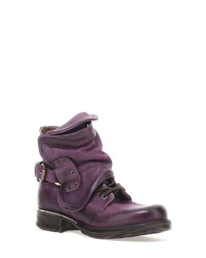 A.s.98 Simon Ii Moto Bootie - Purple