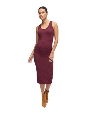 Ingrid & Isabel Textured Bodycon Midi Tank Maternity Dress