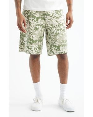 Vans Pixel Camo Cotton Canvas Shorts - White