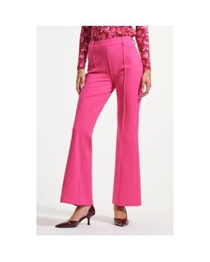 Isaac Mizrahi New York Flare Ponte Pants - Pink