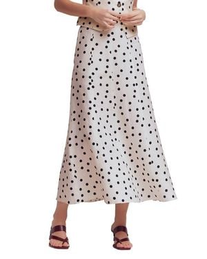 Boden Miriam Linen Maxi Skirt - White
